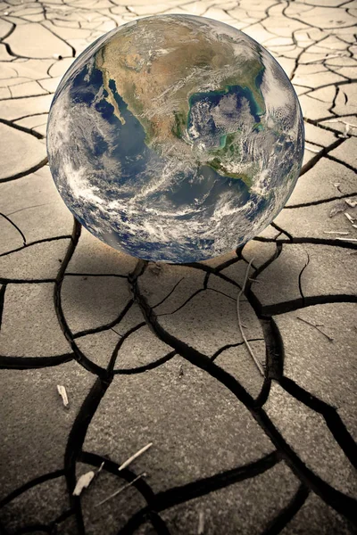 Global Warming Concept Photo Composition Image Nasa — Stock Photo, Image