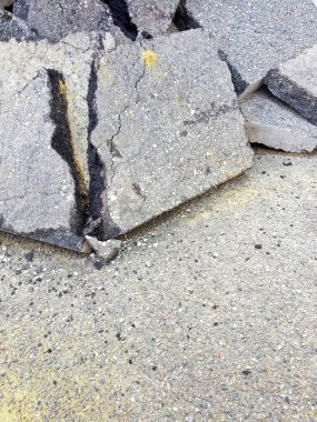 Kırık asfalt adet arka plan - kavram görüntü