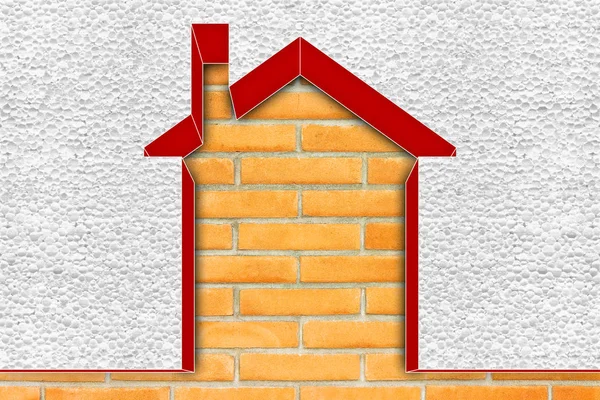Budynków energii efektywności koncepcja obraz renderowania 3d domu therm — Zdjęcie stockowe