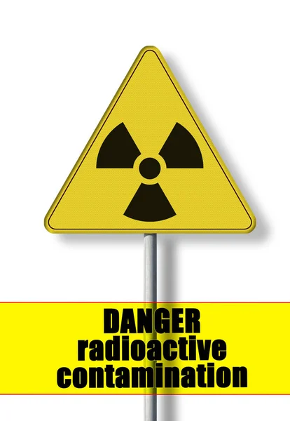 Danger de contamination radioactive par le radon gazeux - concept ima — Photo