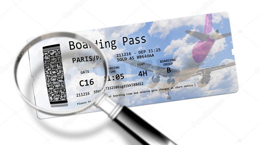 Airline boarding pass tickets - The dangers of identity theft at