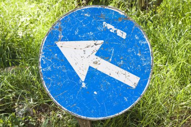 Mavi ok Işareti kavramı görüntü