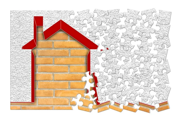 建物エネルギー効率概念イメージ 3 d レンダリング ホーム サーモ — ストック写真