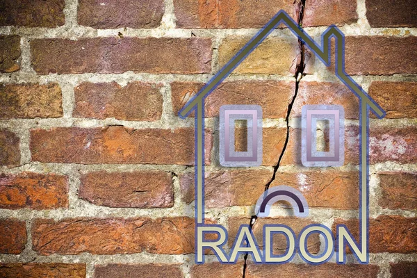 Evlerimizde radon gazı tehlikesi - bir çıkış ile konsept görüntü