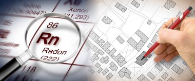 Şehirlerimizde radon gazı tehlikesi - perio ile konsept görüntü