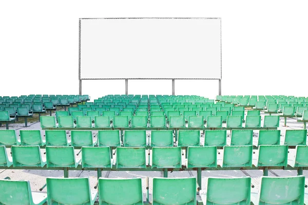Outdoor cinema with chairs and white projection screen on white
