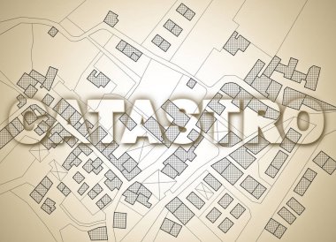 İspanyolca ve Portekizce yazılmış kadastro metni (catastro) o