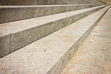 Modern bir taş merdivenin detayı