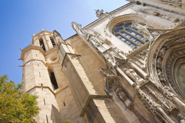 Aix-en-Provence gotik tarzı katedral (Avrupa-Fransa-Provence)