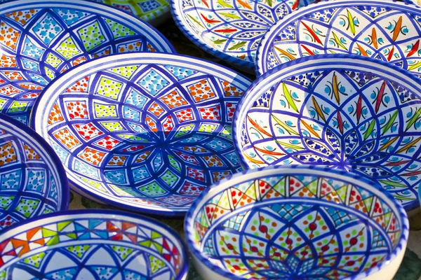 Italian colored handmade dishes ceramics painted by hand with lo