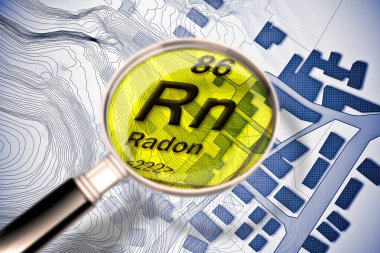 Şehirlerimizde tehlikeli radyoaktif radon gazı - kavram imag