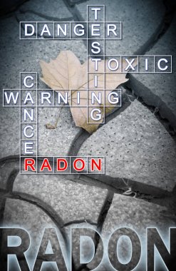 Radon gaz - bulmaca ile kavram görüntü