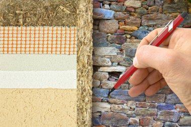 Enerji efici bina için kenevir ile ısı yalıtım kaplamaları
