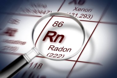 radon gazı tehlikesi - t periyodik tablo ile kavram görüntü