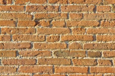 Mimari restorasyon dan sonra eski İtalyan tuğla duvar (İtalya