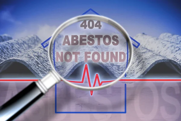 Frei von Asbest, der nicht in Ihrem Haus gefunden wurde - concep — Stockfoto