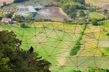 DRON TOPOGRAPHIC haritalama ve hassas tarım uygulamaları için dijital lazer taşıyıcı ile FRİKULTURAL SAVAŞ EDİLDİ