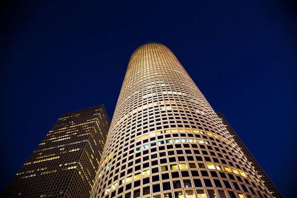 Tel Aviv Israel Azrieli Center Towers Evening — Stock Photo, Image