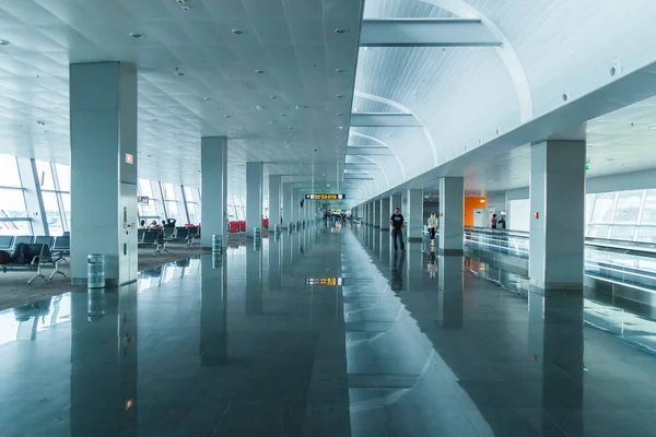 Ukraine Borispol June 2013 Waiting Space New Terminal International Airport — стокове фото