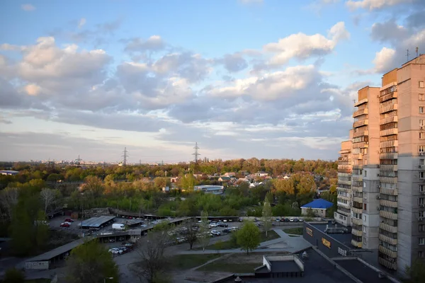 Bouřkové Mraky Nad Řekou — Stock fotografie