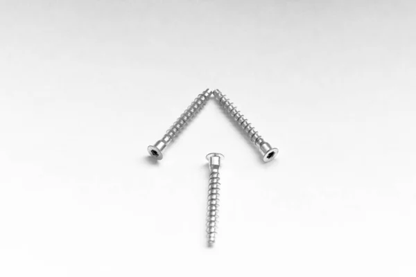 Black White Screws — Stock Photo, Image