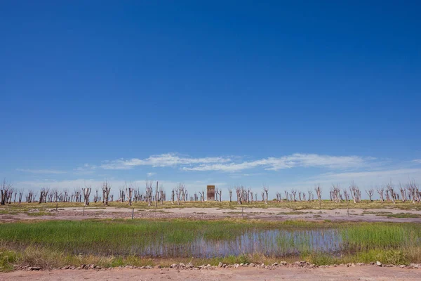 Ciudad Abandonada Ciudad Abandonada Por Una Inundación Ciudad Fantasma Epecun — Foto de Stock