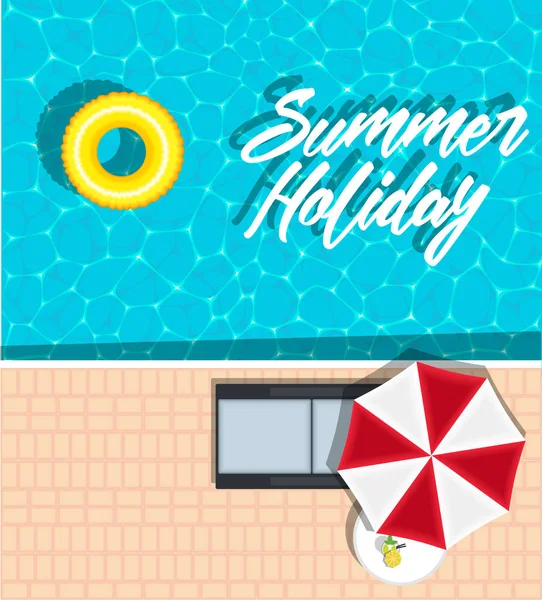 Banner de vacaciones de verano con espacio para texto — Archivo Imágenes Vectoriales