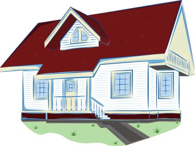 Emlak banner elinde çizilmiş stili