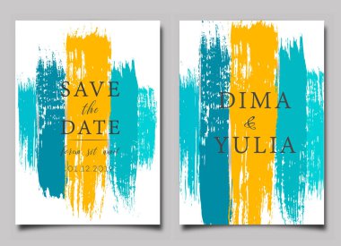 Düğün davetiyesi veya yıldönümü kartı şablonları