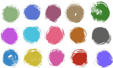 Siyah boya fırça sıyrıklarının büyük koleksiyonu