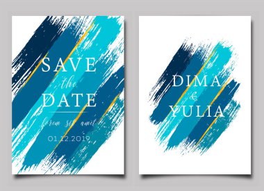 Düğün davetiyesi veya yıldönümü kartı şablonları