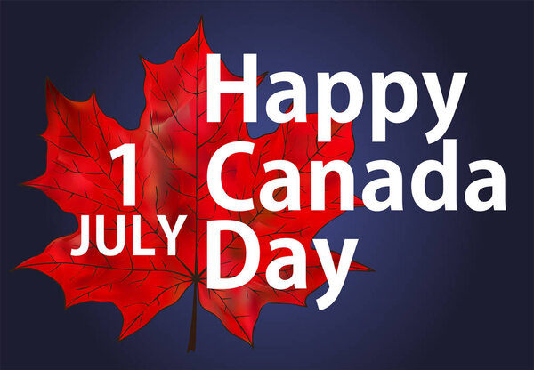 Поздравительная открытка на день Канады
