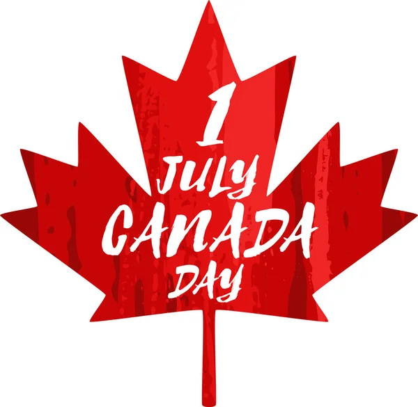 Felice festa del Canada Day celebrare la carta — Vettoriale Stock