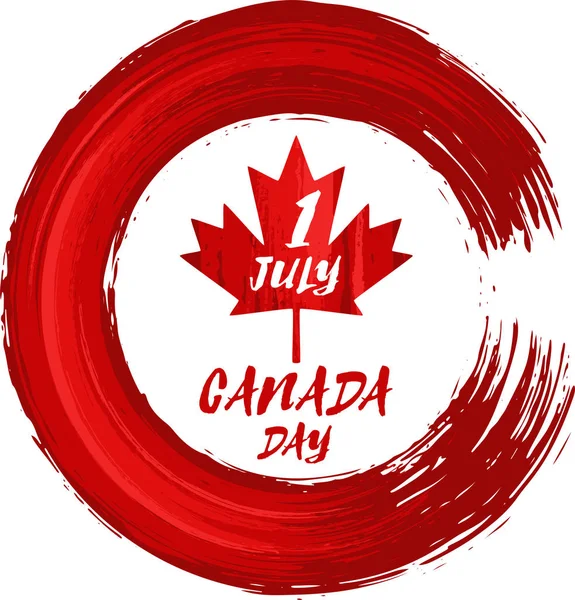 Happy Canada dag vakantie vieren kaart — Stockvector