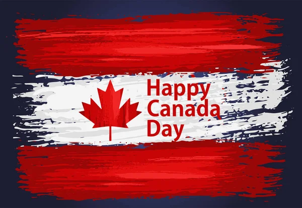 Joyeuse carte de fête du Canada — Image vectorielle