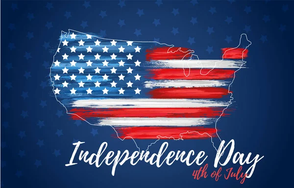 Happy independence day 4th of July — Stock Vector