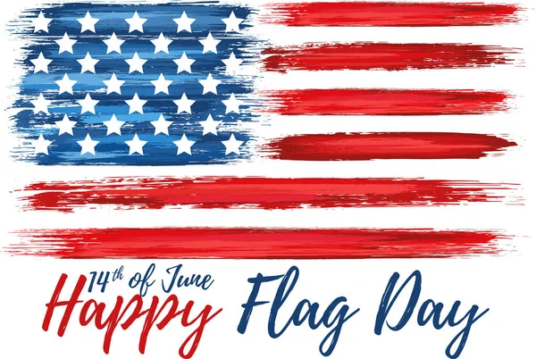 Felice giorno della bandiera 14 giugno — Vettoriale Stock