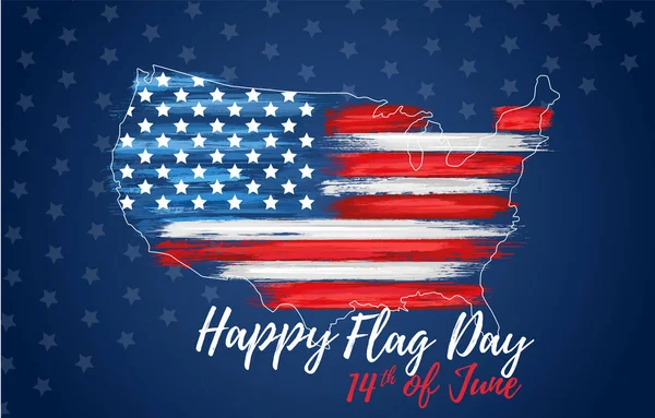 Felice giorno della bandiera 14 giugno — Vettoriale Stock