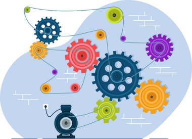 Dönen dişliler ve dişlilerden mekanizma