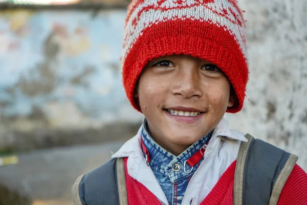 Almora Uttrakhand India May 2020 Extreme Close Portrait Young Kid — Stock Photo, Image