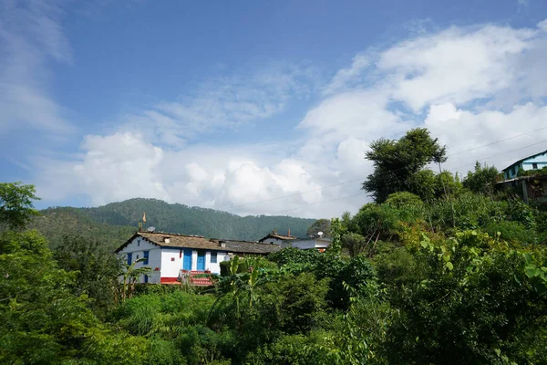 Uma Casa Tradicional Meio Montanhas Almora Uttrakhand — Fotografia de Stock