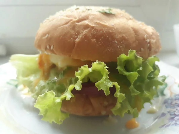 Delicious Burger — Stock Photo, Image