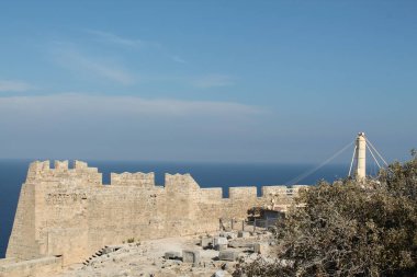 Yunanistan. Rodos adası. Yunanistan Kültürü. Yunanistan 'ın manzarası ve doğası.
