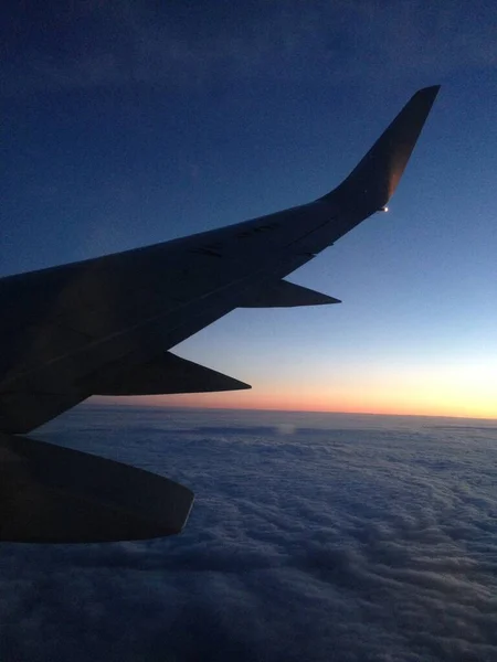 비행기 창문에서 — 스톡 사진