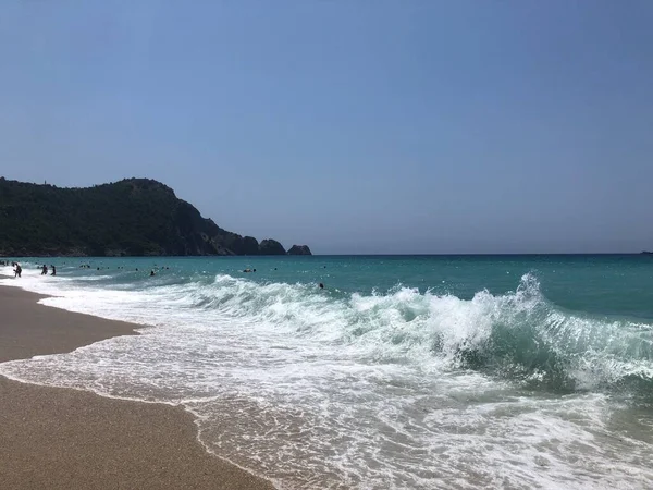 Turquia Cultura Turca Visões Natureza Turquia Mar Sol Palmas Praia — Fotografia de Stock