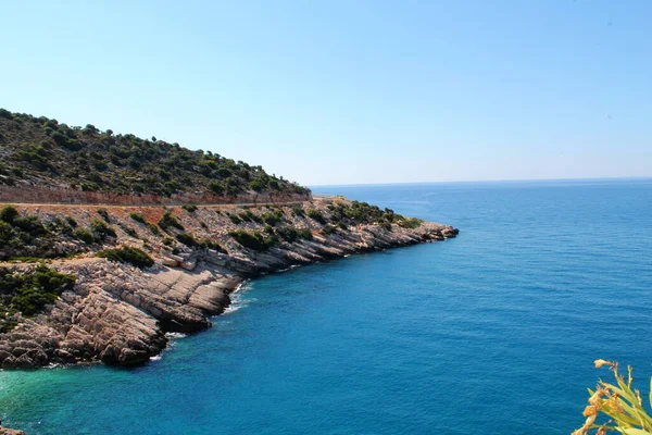 Pavo Cultura Turca Lugares Interés Naturaleza Turquía Mar Sol Palmeras — Foto de Stock