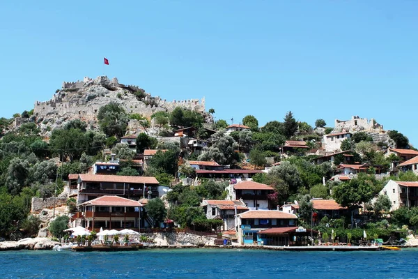 トルコだ トルコ文化 トルコの観光スポットや自然 太陽だ パームだ ビーチだ ホテル — ストック写真