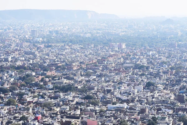 Piękny Widok Zachód Słońca Nahargarh Fort Stoi Skraju Aravalli Hills — Zdjęcie stockowe