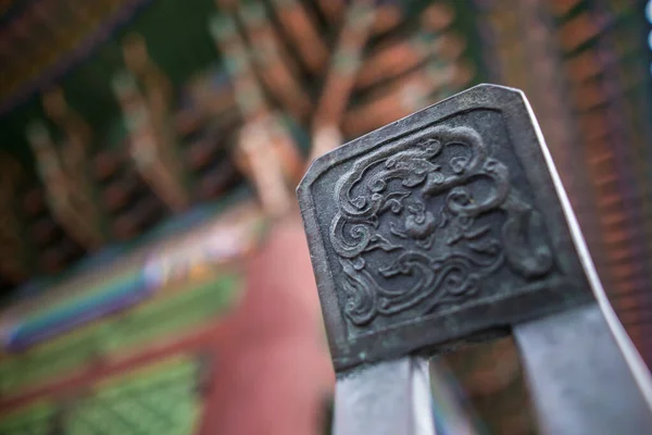 Patrón Textura Gyeongbokgung Palace Seúl Corea Del Sur Asia — Foto de Stock