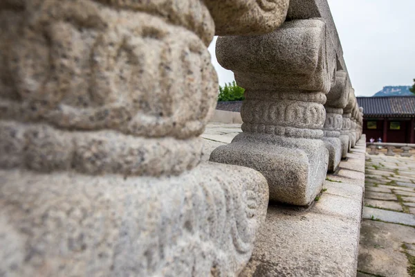 Seul Güney Kore Asya 'daki Gyeongbokgung Sarayı' nda desen ve doku.